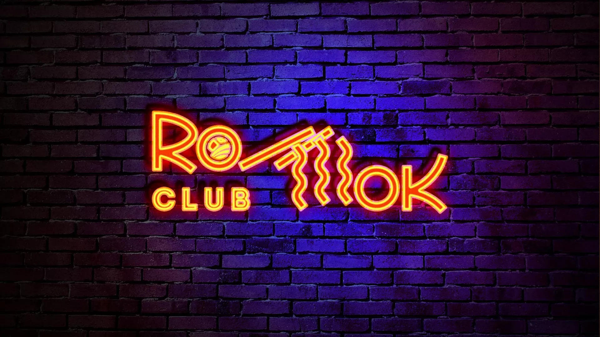 Разработка интерьерной вывески суши-бара «Roll Wok Club» в Асино